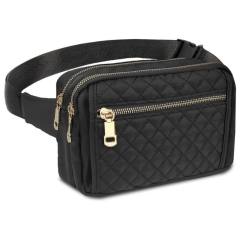 Elegant easy match quilted pattern funny pack waist bag