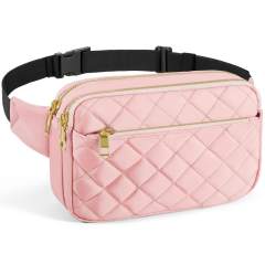 Elegant easy match quilted pattern funny pack waist bag