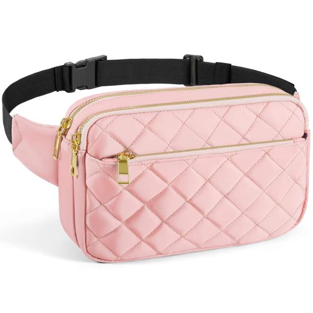 Elegant easy match quilted pattern funny pack waist bag