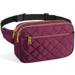 Elegant easy match quilted pattern funny pack waist bag