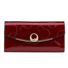 RFID Genuine Leather large size women wallet purse
