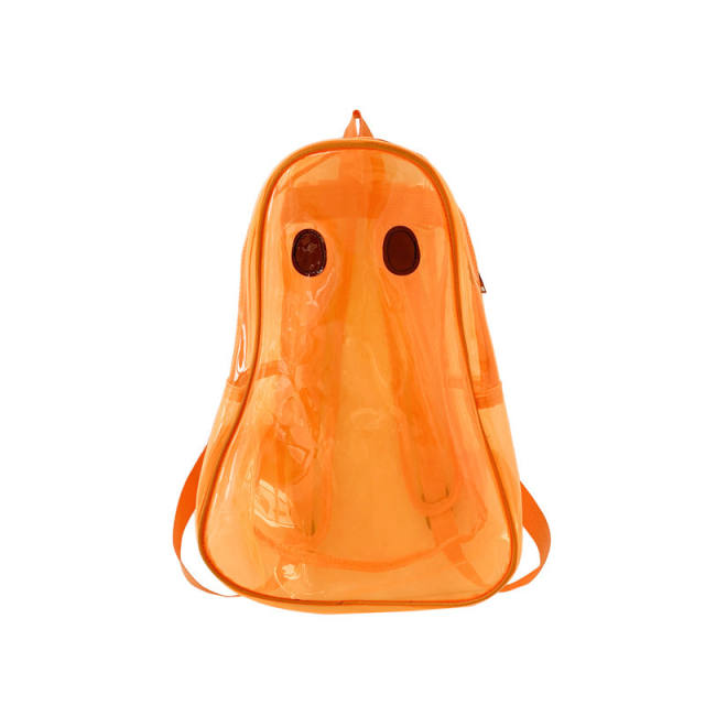 Funny black eye coloful PVC waterproof clear backpack