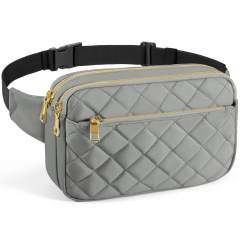 Elegant easy match quilted pattern funny pack waist bag