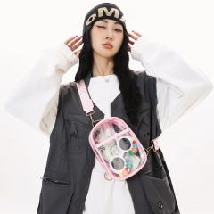 Hot sale summer PVC material clear sling bag beach bag