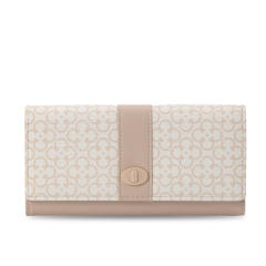 Korean fashion patterned pu leather women large wallet purse