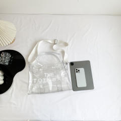 Summer candy color PVC waterproof large size clear bag