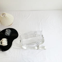 Summer candy color PVC waterproof large size clear bag