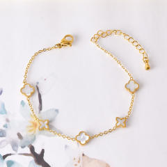 Korean fashion cute bear evil eye stainelss steel bracelet