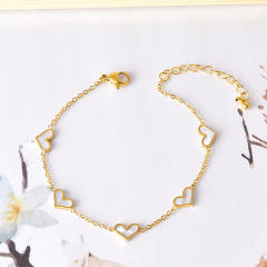 Korean fashion cute bear evil eye stainelss steel bracelet