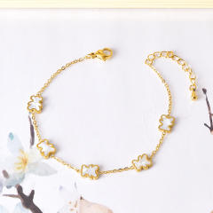 Korean fashion cute bear evil eye stainelss steel bracelet