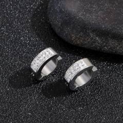 Diamond stainless steel ear cuff for men women
