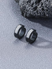 Diamond stainless steel ear cuff for men women