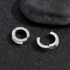 Diamond stainless steel ear cuff for men women