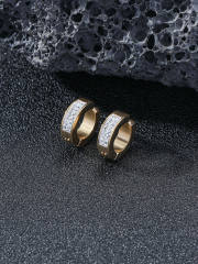 Diamond stainless steel ear cuff for men women