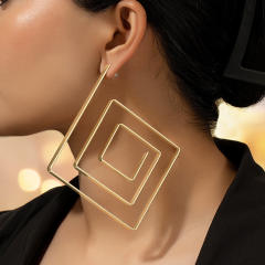 Occident fashion geometric alloy earrings