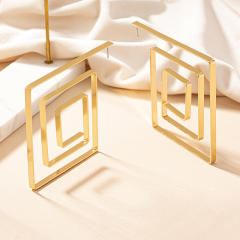 Occident fashion geometric alloy earrings