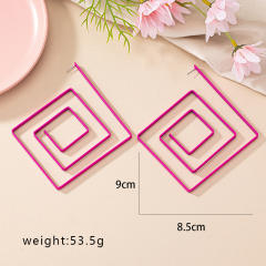 Occident fashion geometric alloy earrings