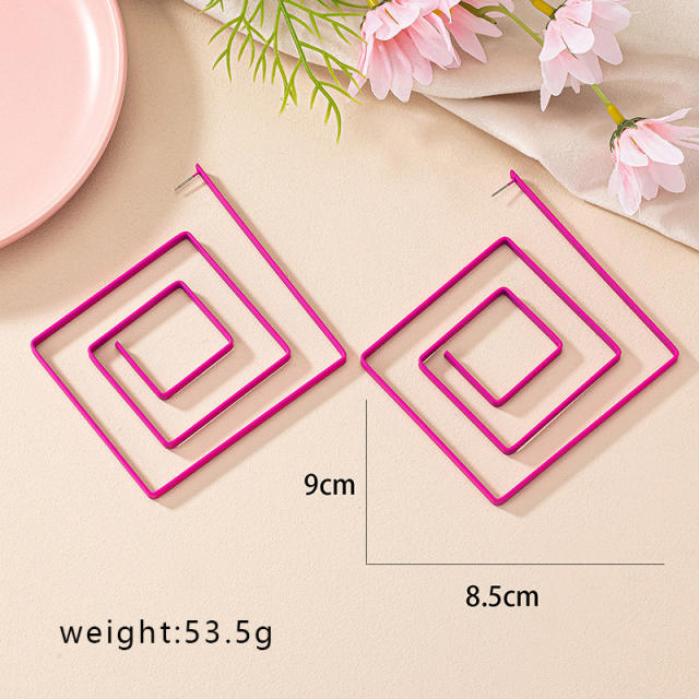 Occident fashion geometric alloy earrings