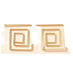 Occident fashion geometric alloy earrings