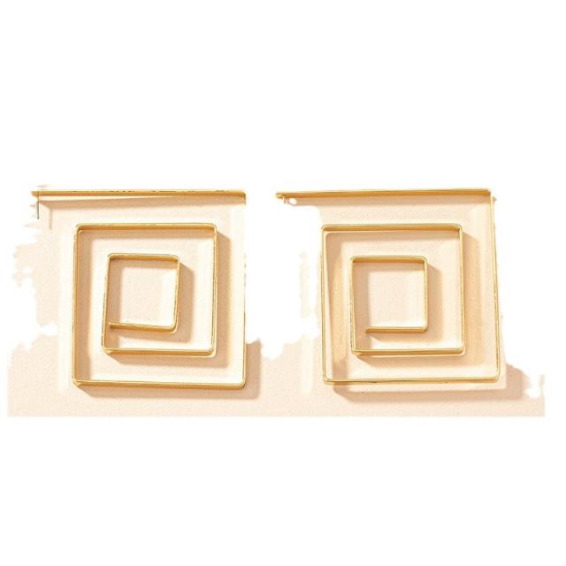 Occident fashion geometric alloy earrings