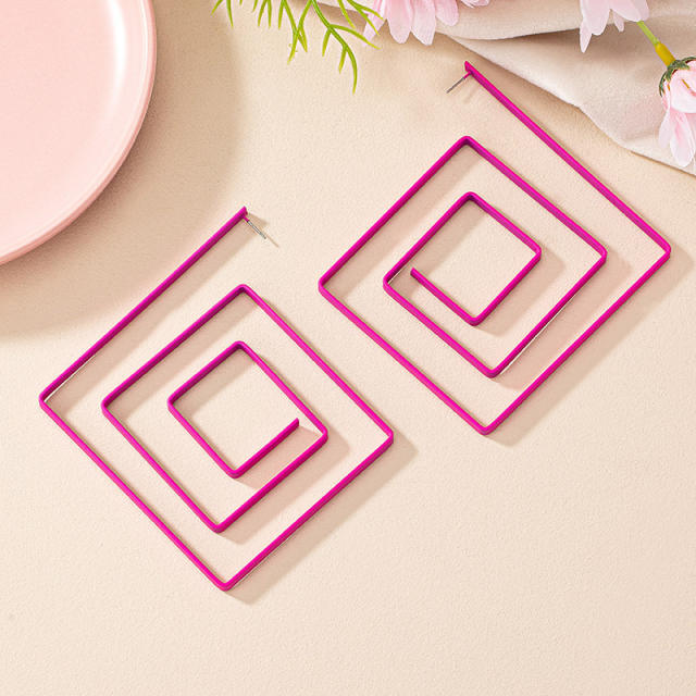 Occident fashion geometric alloy earrings