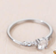 Concise diamond stainless steel finger rings wedding rings