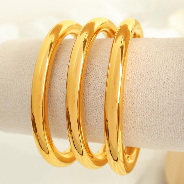 18KG chunky hollow design stainless steel bangle band