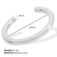 18KG chunky hollow design stainless steel bangle band
