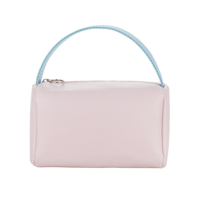 New design candy color large size cosmetic bag