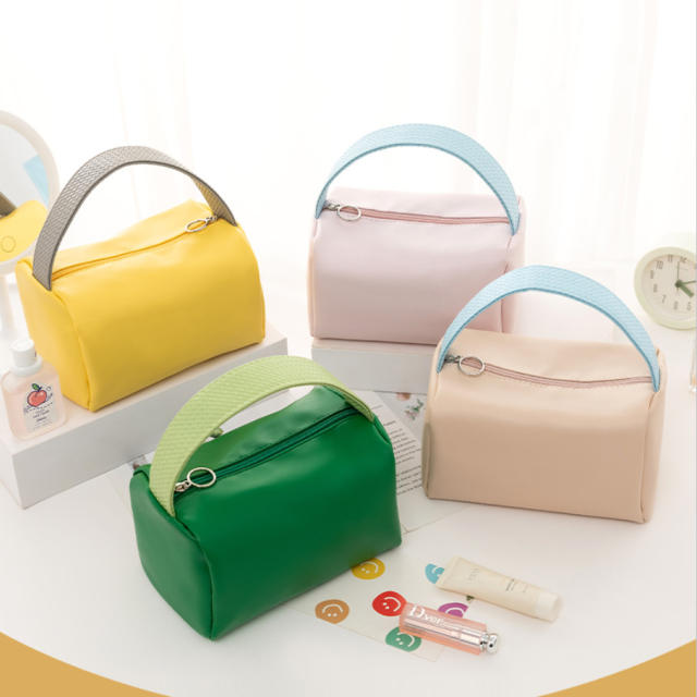 New design candy color large size cosmetic bag
