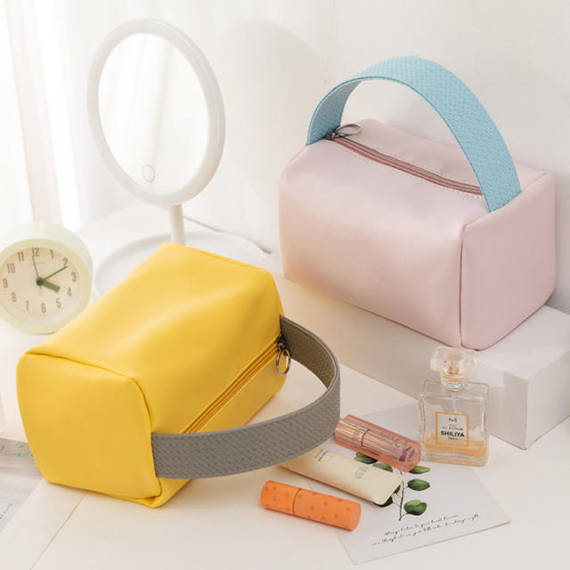 New design candy color large size cosmetic bag