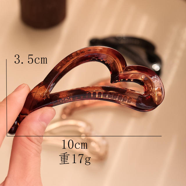 Occident fashion basic design PC material banana hair clips
