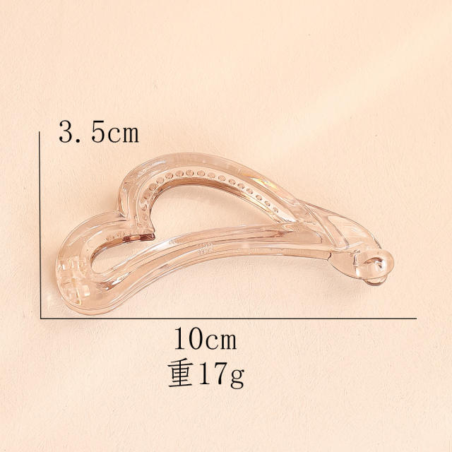 Occident fashion basic design PC material banana hair clips