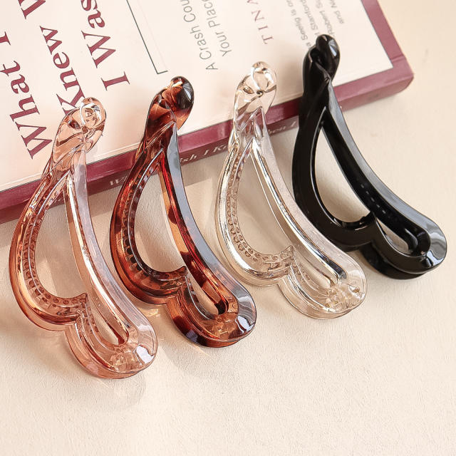 Occident fashion basic design PC material banana hair clips