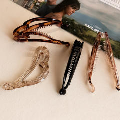 Occident fashion basic design PC material banana hair clips