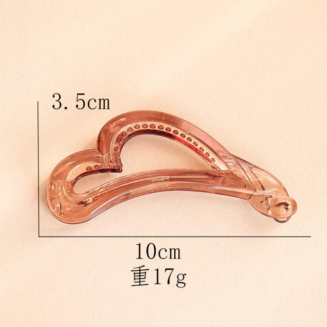 Occident fashion basic design PC material banana hair clips