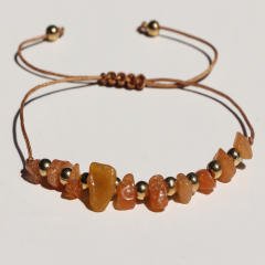 Boho irregular shape natural stone bracelet