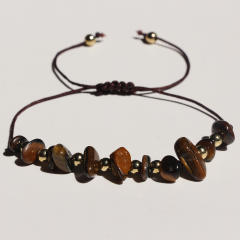 Boho irregular shape natural stone bracelet
