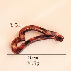 Occident fashion basic design PC material banana hair clips