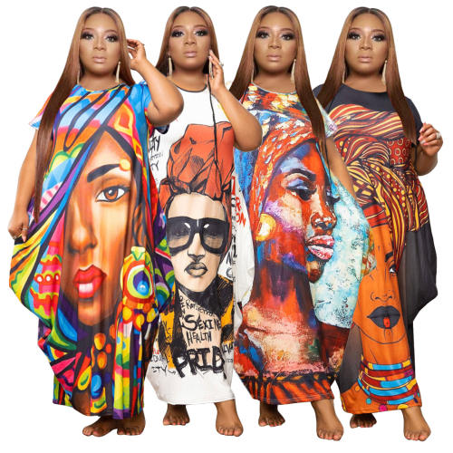 Plus size oversize unique pattern dress