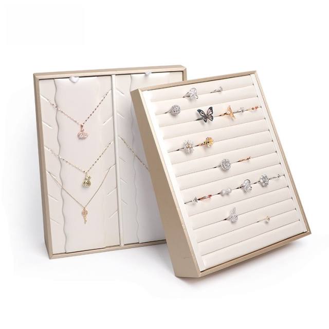 PU leather good quality necklace pendant earrings display stand