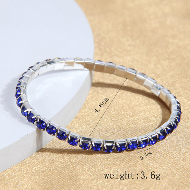 Delicate colorful glass crystal statement diamond jewelry set with evening bag