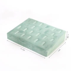 Pink Green color velvet materaial display stand
