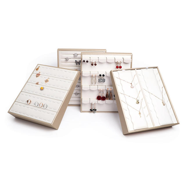 PU leather good quality necklace pendant earrings display stand