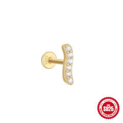 925 sterling silver diamond nap earrings