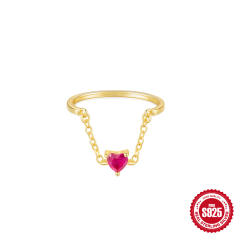 925 sterling silver v shape finger rings
