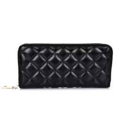 3pcs set classic quilted pattern handbag wallet set