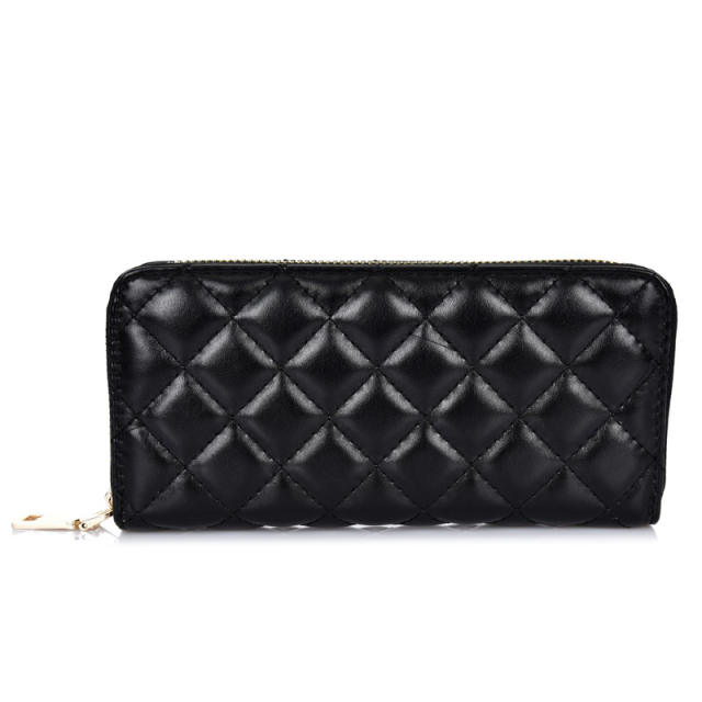 3pcs set classic quilted pattern handbag wallet set