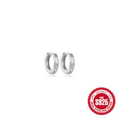925 sterling silver basic huggie earrings mall hoop earrings