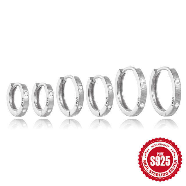 925 sterling silver basic huggie earrings mall hoop earrings